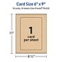 Avery Integrated Cards, 6" x 9", Matte Kraft Brown, 10/Pack (95353)~#|#~6FFC2F25-F730-458A-9C052FD20B0E7C76_sc7