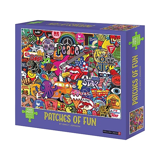 Willow Creek Patches of Fun 1000Piece Jigsaw Puzzle (49144) Staples