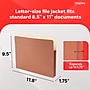 Staples Expanding File Pockets, Letter Size, 1.75‑Inch Expansion, Durable Brown Gusseted Folders – 25/Pack~#|#~7002ECCF-A1FB-459E-99FD84E7C96820DE_sc7