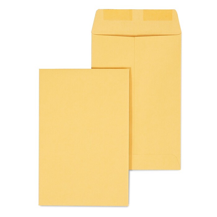 Staples Gummed Kraft Catalog Envelopes, 6