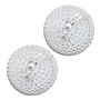 Lalia Home Crystal Glam 2 Light Ceiling LED Flush Mount, White, 2/Set (LHM-2000-WH-2PK)~#|#~700B522B-2349-47DC-9AE341BDE96505D4_sc7