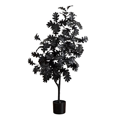 Artificial Halloween Black Oak Tree