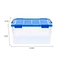 Iris 60 Quart Storage Container with Lid, Plastic, Clear (500197)~#|#~70110108-6A29-4297-886D0DC14D646765_sc7