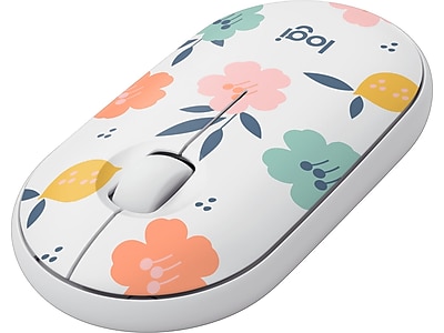 Logitech M340 Limited Edition Wireless Optical Ambidextrous Mouse with Silent Clicks - Floral Bouquet