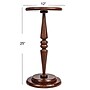 Storied Home Bishop Pedestal Cocktail Side Table, Dark Chestnut (EC1433)~#|#~7014B417-04D2-4CEF-9516690A1A976D00_sc7
