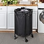 Household Essentials 64-Gallon Rolling Hamper, Plastic, Black (HE1145)~#|#~70152A0E-DCDE-450D-B9D55B1AC28E020B_sc7
