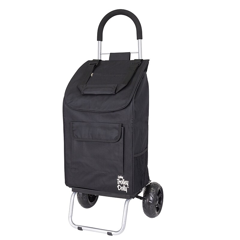 Trolley Dolly Standard Folding Hand Truck, 110 lb. Capacity, Black (01-517) image 1