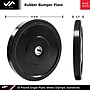 Jfit 35 lb. Rubber Bumper Plate, Black (J-RBP35)~#|#~7022931D-444A-461F-80C65DFA9F97BF66_sc7
