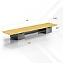 Mount-It! Extra Wide Monitor Riser with Drawers and Shelf, Holds up to 66 lbs., Bamboo, (MI-7369) ~#|#~70248471-9FC1-42CF-A345D0B2A2CC6520_sc7