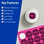 Avery Square Scalloped Laser/Inkjet Multipurpose Labels, 1-5/8" x 1-5/8", Neon Magenta (200/Pack)~#|#~70268139-3C7F-4823-9015958CA4E40B3F_sc7