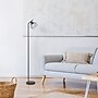 Simple Designs Sleek Essentials 54.5" Metal Floor Lamp with Wire Cage Shade, Black (LF1050-BLK)~#|#~7026A331-AA87-4966-8CFAA271F0E64409_sc7