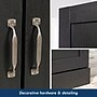 Sauder Select 71"H Storage Armoire, 2 Drawers, Raven Oak (446895)~#|#~7026ABFD-446F-4D41-B72A3B24C5374549_sc7