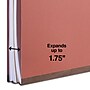 Staples 60% Recycled Pressboard Classification Folder, 1-Divider, 1.75" Expansion, Letter Size, Brick Red, 20/Box~#|#~702723EA-3C5E-483C-814E7056F72D452D_sc7