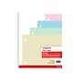 Staples Wide Ruled Filler Paper, 8" x 10.5", Assorted Colors, 100 Sheets/Pack (ST41637C)~#|#~702AAB06-5C9A-4DCF-B7B2C8DD4E47FA0A_sc7