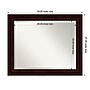 Amanti Art Coffee Bean Brown Frame Wall Mirror, 27.25" x 33.25" (A42674960905)~#|#~702D97F8-E137-4AEC-8406F517F29D55C6_sc7