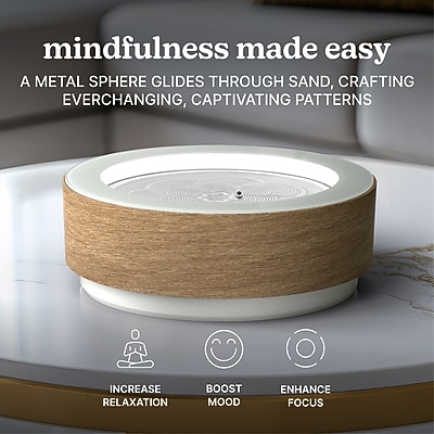 HoMedics Drift 10\" Premium Wood Sand Table - Thumbnail 3