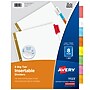 Avery Big Tab Insertable Paper Dividers, 8 Tabs, Multicolored (11123)~#|#~7030EE0A-3EF3-4D11-B00BAF07D368BC1A_sc7