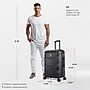 DUKAP Zonix 26" Hardside Suitcase, 4-Wheeled Spinner, TSA Checkpoint Friendly, Black (DKZON00M-BLK)~#|#~70313772-968E-4033-AEF56145C250EC74_sc7