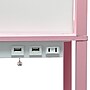 Creekwood Home Classix 62.5" 3-Tier Storage and Display LED Floor Lamp with Charging Ports & Outlet, Light Pink (CWF-3009-LP)~#|#~7032EF02-4980-4DED-B3985CFCAD2DECD1_sc7