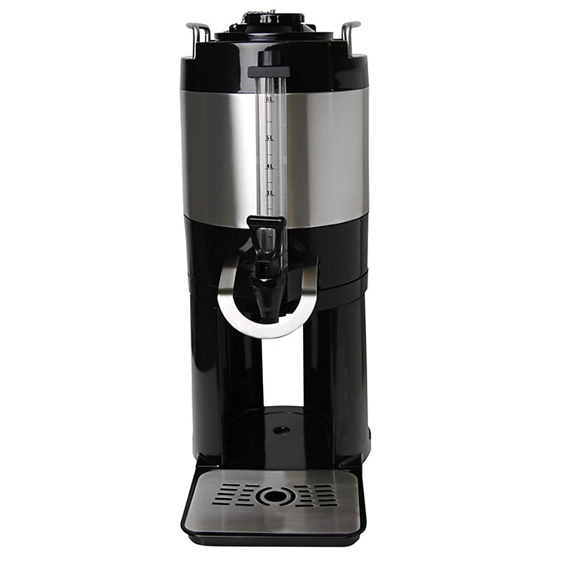 Newco Vaculator 192 oz. Server, Black/Silver (112301) image 1