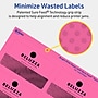 Avery Laser/Inkjet Rectangle Multipurpose Labels, 2" x 3.5", Bright Pink, 80/Pack (94238)~#|#~70349239-92A2-4D22-AB6B64C9FE255F52_sc7
