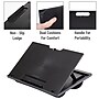 Mind Reader 11" x 14.75" Plastic Lap Desk with Cushion, Black (LTADJUST-BLK) ~#|#~7035418E-D3B6-475B-A1CAFFF2EA9B221F_sc7