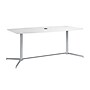 Bush Business Furniture 72"W x 36"D Boat Shaped Conference Table, White (99TBM72WHSVK)~#|#~70366570-D145-4427-B62CE7E841D2475F_sc7
