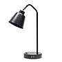 Simple Designs Sleek Essentials LED Desk Lamp, 16", with USB Ports, Black (LD1071-BLK)~#|#~7038F7D5-40AD-4C17-8F5C7C413F11BB44_sc7