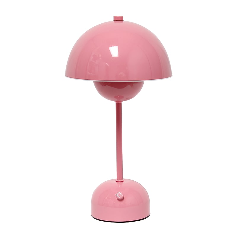 Simple Designs Mushroom Magic LED Table Lamp, Pink (LD1069-PNK) image 1