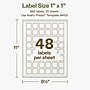 Avery Hemp Square Laser/Inkjet Multipurpose Labels, 1" x 1", Off-White (960/Pack)~#|#~7041B9D8-67DA-40EF-91FE0CDAFF7362C2_sc7