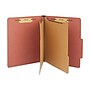 Staples® Recycled Pressboard Classification Folder, 2-Dividers, 2 1/2" Expansion, Letter Size, Brick Red, 20/Box (ST614617-CC )~#|#~70436F28-E671-491D-BFC597652B479DCC_sc7