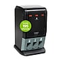 Dixie Ultra SmartStock Tri-Tower Cutlery Station Mini Plastic Dispenser, Heavy-Weight, Black (DUSSTDSP3MINI)~#|#~704831A5-1218-4791-8BF59FB09581A4DB_sc7