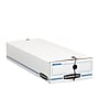 Bankers Box Liberty Corrugated File Box String and Button Box, Check Size, White/Blue (4662401)~#|#~70484B43-EAD8-46B9-BDF4600C6A912E4B_sc7