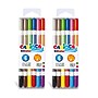 CARIOCA BiColor Washable Kids Markers, Twin Tip, Assorted Colors, 6/Pack, 2/Bundle (CRA42269-2)~#|#~704E8D9E-9629-434E-B7E473223F04BE22_sc7