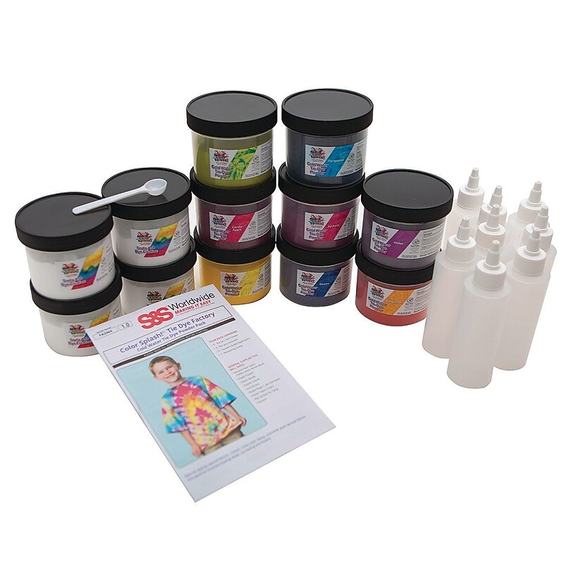 Color Splash Tie-Dye Factory Cold Water Dye Kit, 20/Pack (FA3464) image 1