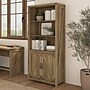 Bush Furniture Knoxville 72"H 5-Shelf Bookcase with Doors, Reclaimed Pine (CGB132RCP-03)~#|#~7057FB36-74FC-44B7-B22E46683364BD01_sc7