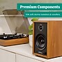 Electrohome McKinley 2.0 Stereo Bluetooth Bookshelf Speakers with Built-in Amplifier, Teak (EB30)~#|#~70593BCE-B904-4D30-B4DCF6F086BEECC0_sc7