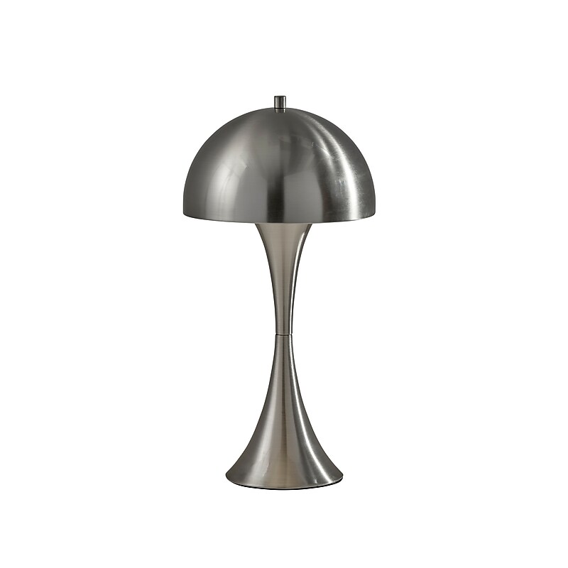 Adesso Lennon Incandescent Table Lamp, 19.5"H, Brushed Steel (2604-22) image 1