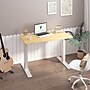 FlexiSpot E7COMMERCIAL 48''W Electric Height Adjustable Standing Desk, Bamboo/White (E7WCOM4824-LBZB)~#|#~705D5B1F-04E2-439E-A960F12AD3D5D383_sc7