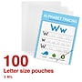 Staples Thermal Laminating Pouches, Letter Size, 3 Mil, 100/Pack (ST61981)~#|#~7061694F-8687-4F32-82B4E33DC0210910_sc7