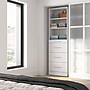 Bestar Florence Collection 25W x 16"D Closet System with 4 Drawers, Shaker, White (127601-000017)~#|#~70631356-16B7-4518-98CBCED86D39EC45_sc7