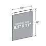 Azar  8.5" x 11 Sign Holder, Vertical, Wall-Mounted, Clear, Acrylic, 10/Pack (162714)~#|#~70640DBD-0011-48F8-AE236DF363D99B76_sc7