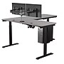 VersaDesk PowerLift 60"W Electric L-Shaped Adjustable Standing Desk, Gray/Black (PLLSD7260-BG-APP)~#|#~706654FB-902C-4618-BC91308A16AE029F_sc7