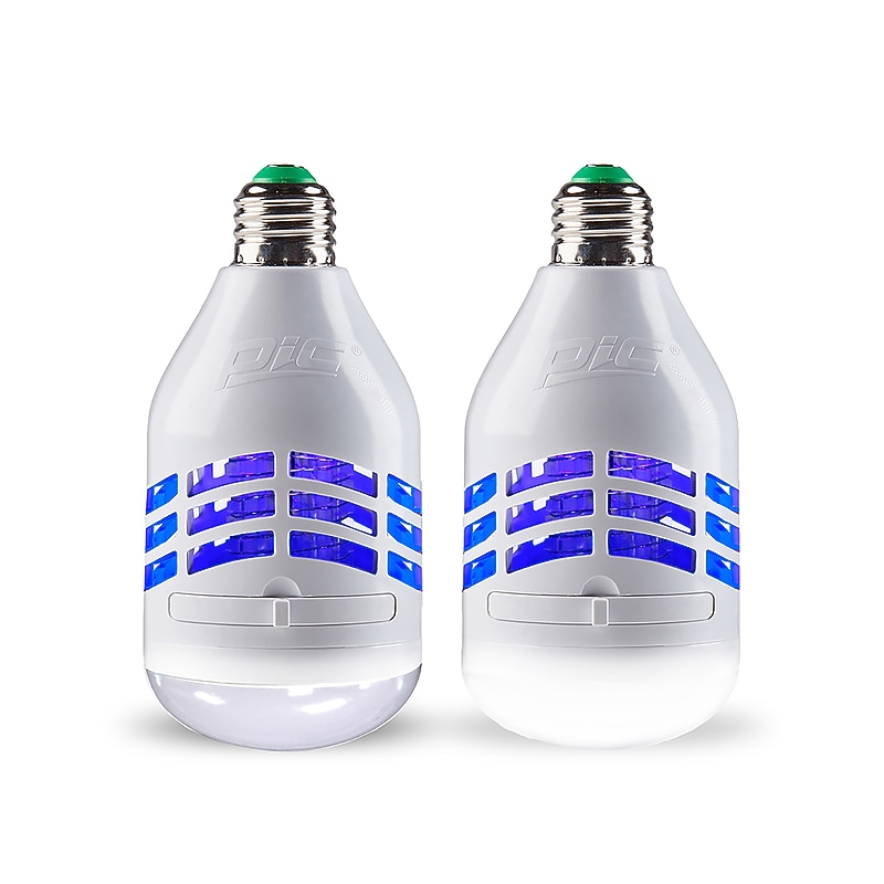 PIC Dual-Purpose Bug Zapper and LED Light Bulb, 2-Pack (PCOIKBM2) image 1