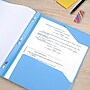 Five Star Stay Put  3-Hole Punched 2 Pocket Plastic Folder with Fasteners, Sky Blue (340300C-ECM26)~#|#~7067DB08-4930-46D6-AA2BC447B1EC4F4E_sc7