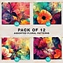 Global Printed Products Heavy Duty Hanging File Folder, 1" Expansion, Straight-Cut, Letter Size, Abstract Floral, 12/Pack~#|#~706A04F8-59EA-4F3D-AC149F7FB73BC978_sc7