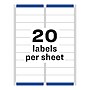 Avery Easy Peel Laser Address Labels, 1" x 4", White, 500 Labels/Pack (5261)~#|#~706A3153-078F-4C8B-AA52774FF2EFDE8F_sc7