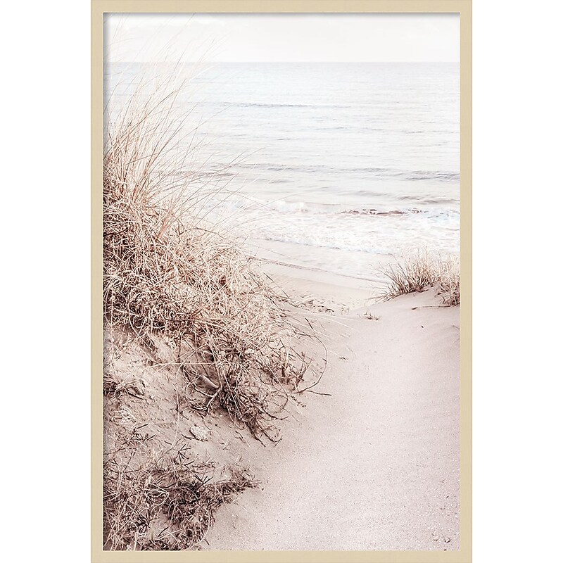 Amanti Art Beach Sand 10 by 1x Studio III Wood Framed Wall Art Print, 28" x 41" (A42677389841) image 1