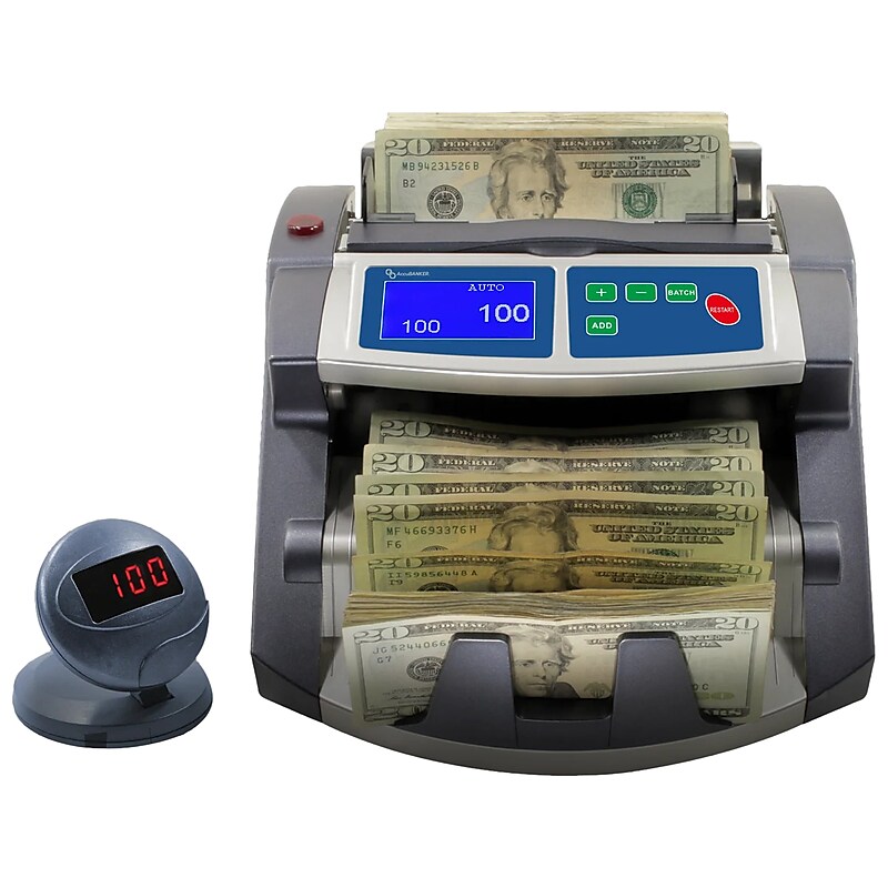 AccuBANKER Retail-Grade Bill Counter, Gray/White (AB1100) image 1