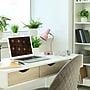 Simple Designs Sleek Essentials LED Desk Lamp, 15.2", with USB Ports, Blush Pink (LD1072-BPK)~#|#~7078268E-B020-48C5-8236A35D696EBA31_sc7